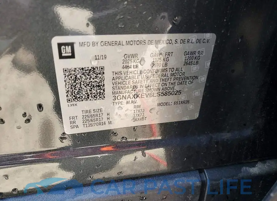 3GNAXKEV6LS585025# 14