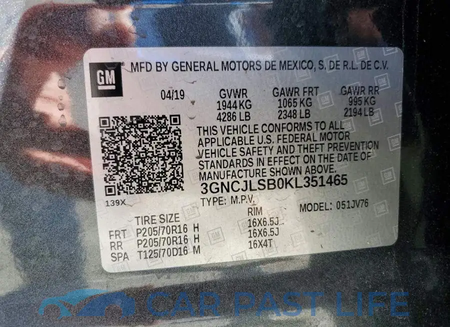 3GNCJLSB0KL351465# 13