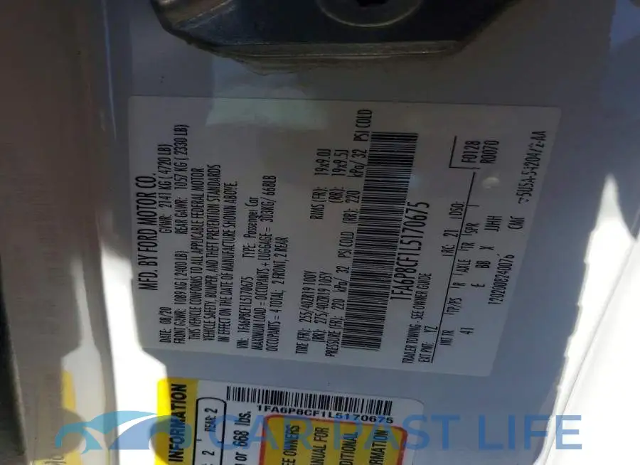 1FA6P8CF1L5170675# 13
