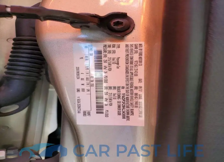 1FADP3F29HL343008# 12