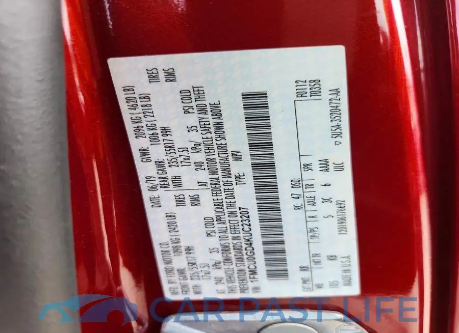 1FMCU0GD4KUC23207# 14