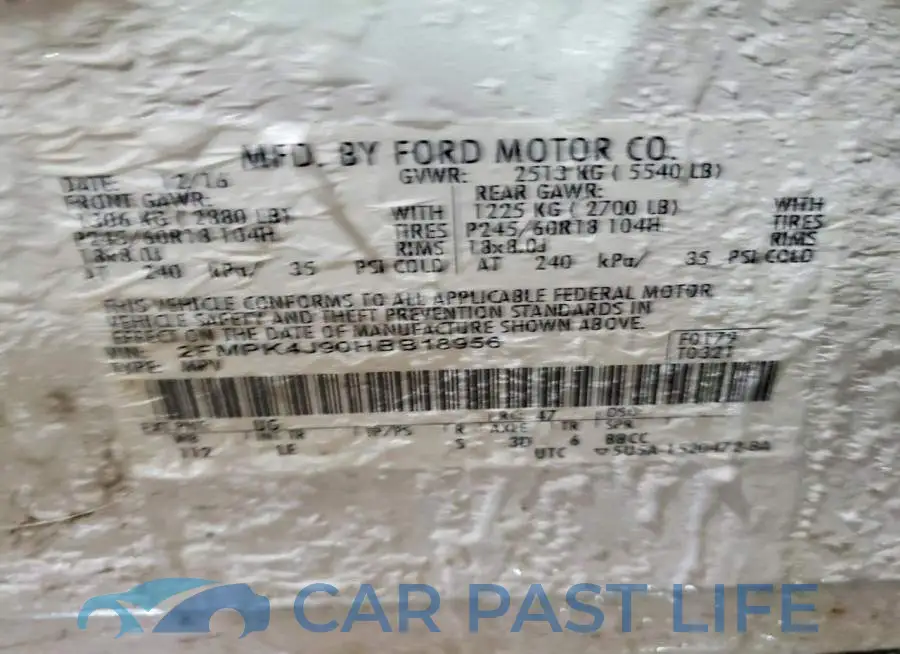 2FMPK4J90HBB18956# 13