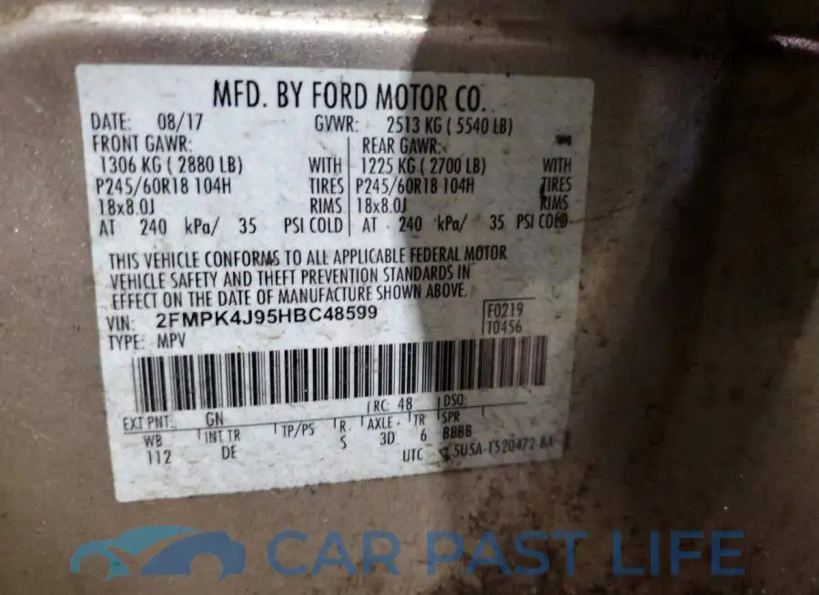 2FMPK4J95HBC48599# 14