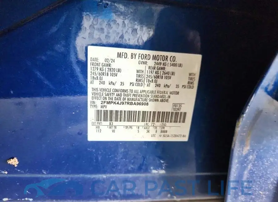 2FMPK4J97RBA96908# 13
