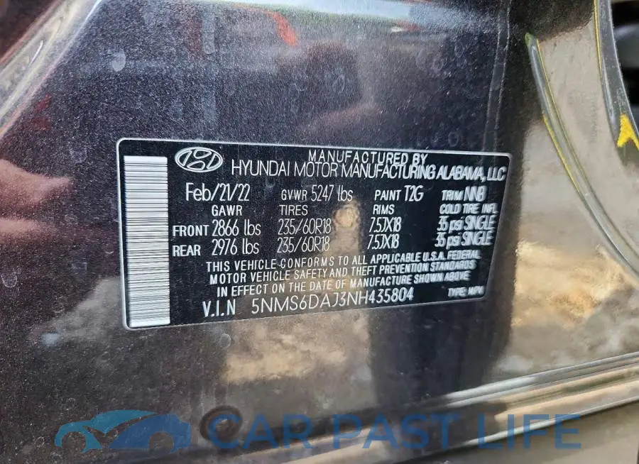 5NMS6DAJ3NH435804# 13