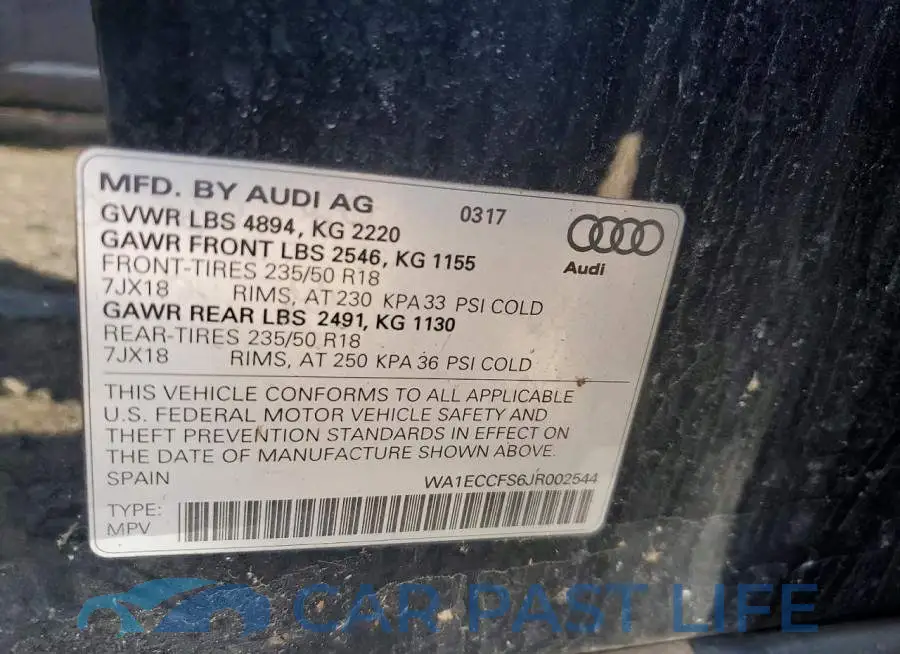 WA1ECCFS6JR002544# 12