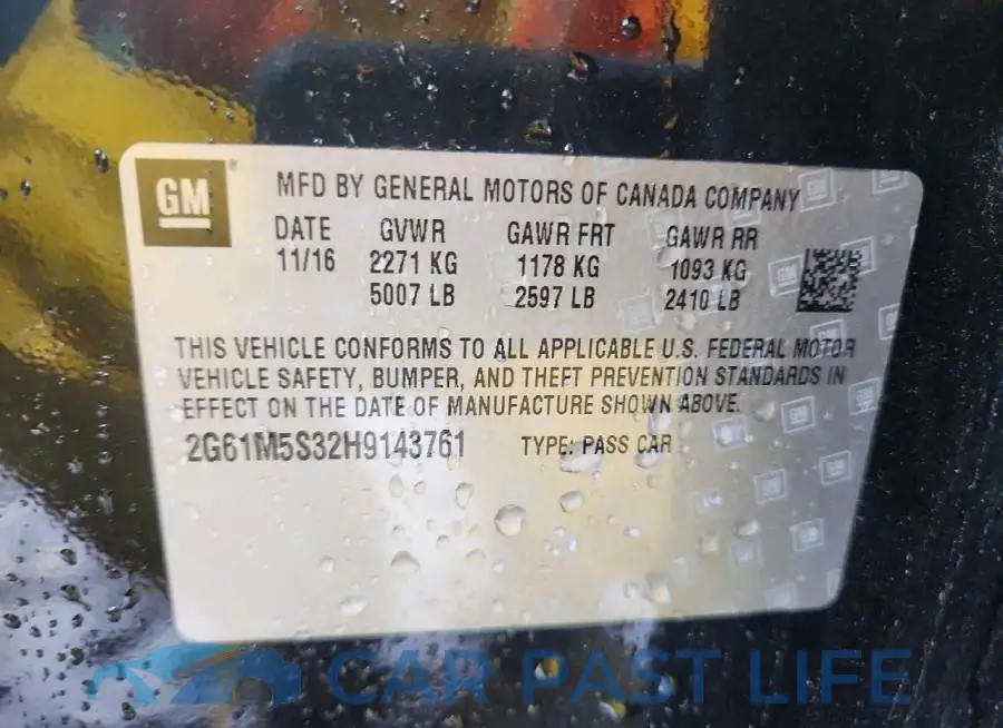 2G61M5S32H9143761# 12