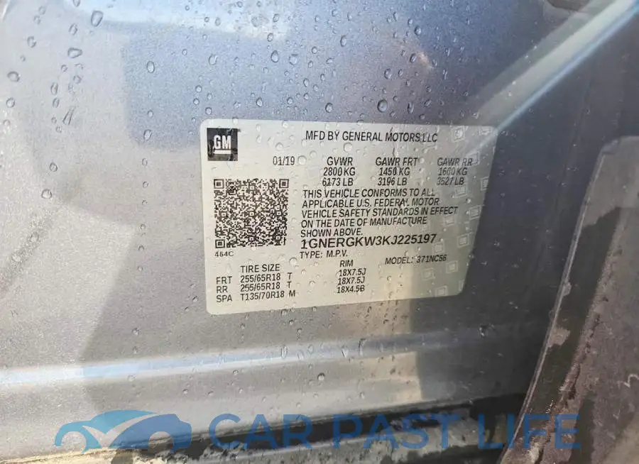 1GNERGKW3KJ225197# 12