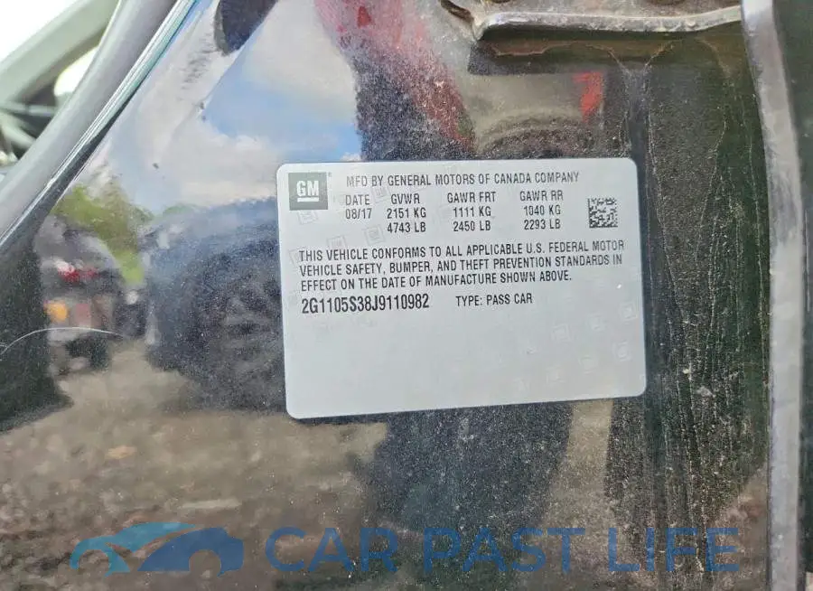 2G1105S38J9110982# 13