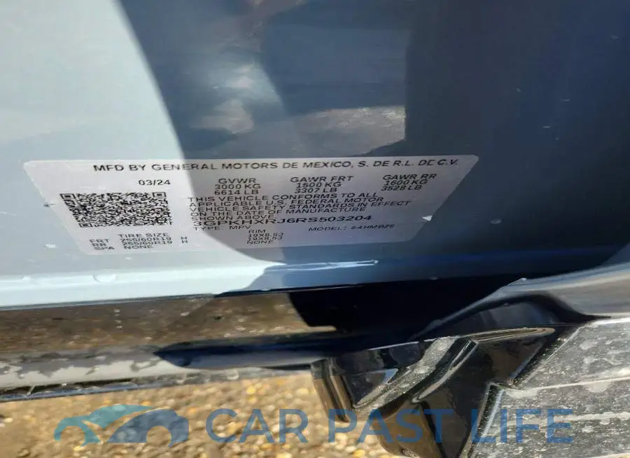 3GPKHXRJ6RS503204# 13