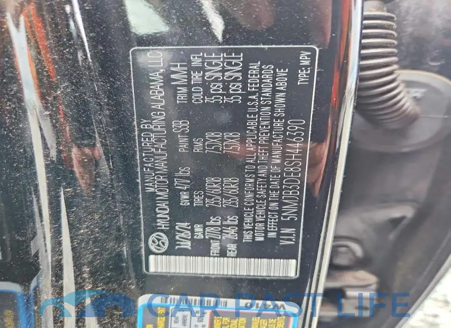 5NMJB3DE8SH446390# 14