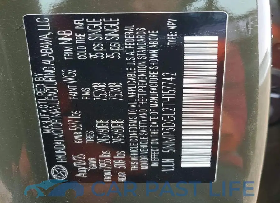 5NMP3DGL2TH157742# 13