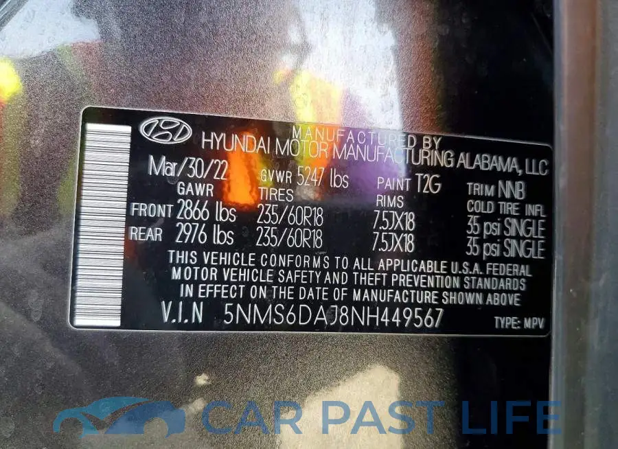 5NMS6DAJ8NH449567# 14