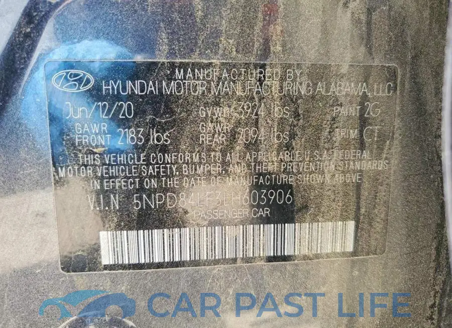 5NPD84LF3LH603906# 12