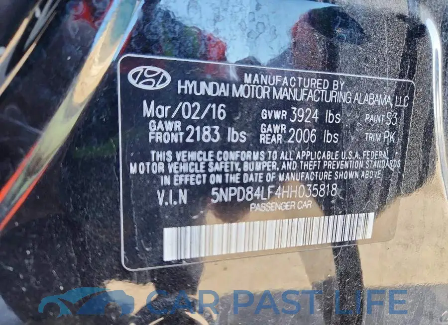 5NPD84LF4HH035818# 12