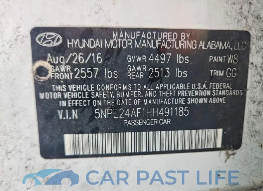5NPE24AF1HH491185# 12