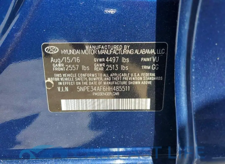 5NPE34AF6HH485511# 12