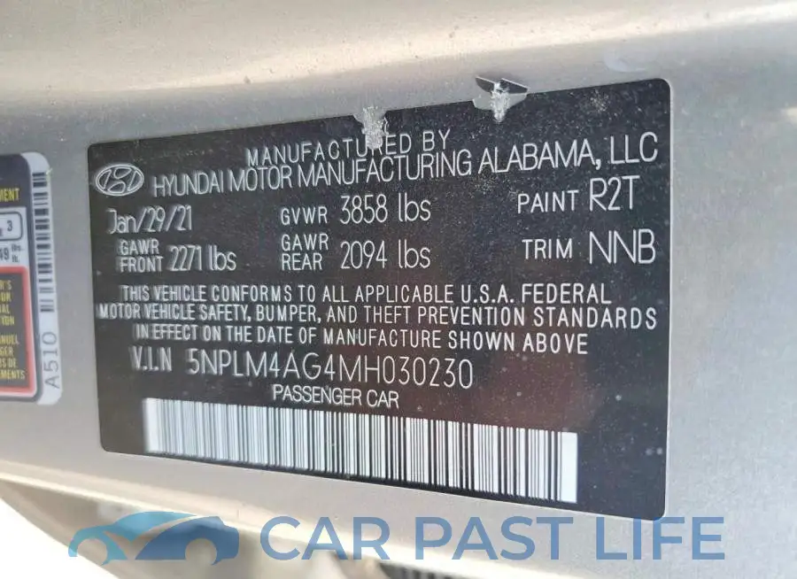 5NPLM4AG4MH030230# 13