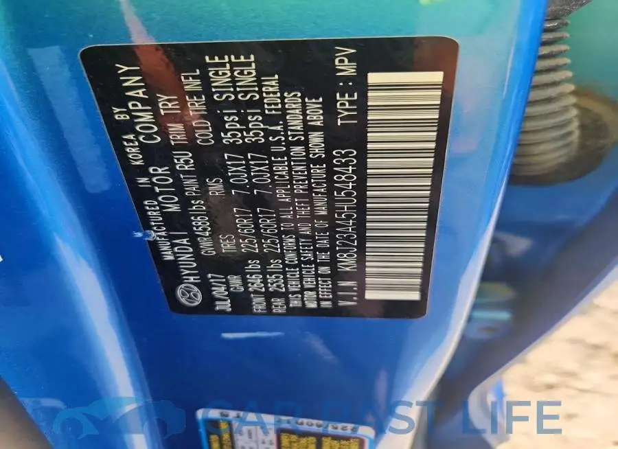 KM8J23A45HU548433# 13