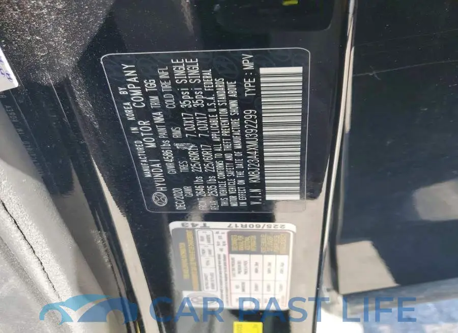 KM8J23A4XMU392299# 13