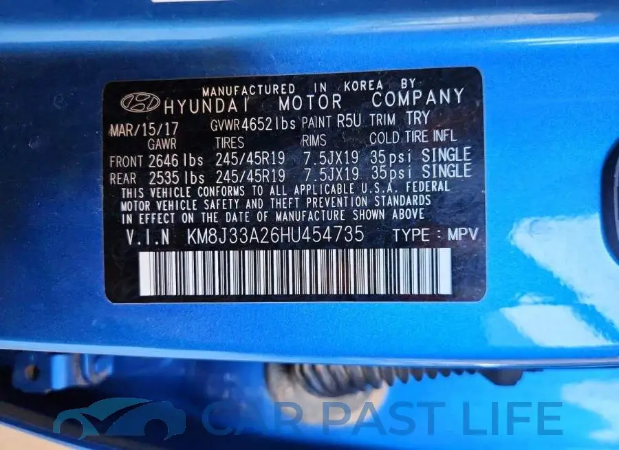 KM8J33A26HU454735# 13