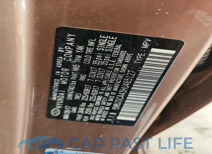KM8J3CA43HU465127# 13