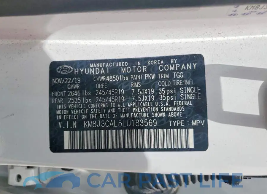 KM8J3CAL5LU183569# 13
