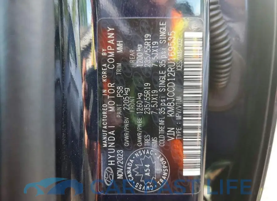 KM8JCCD12RU169535# 12