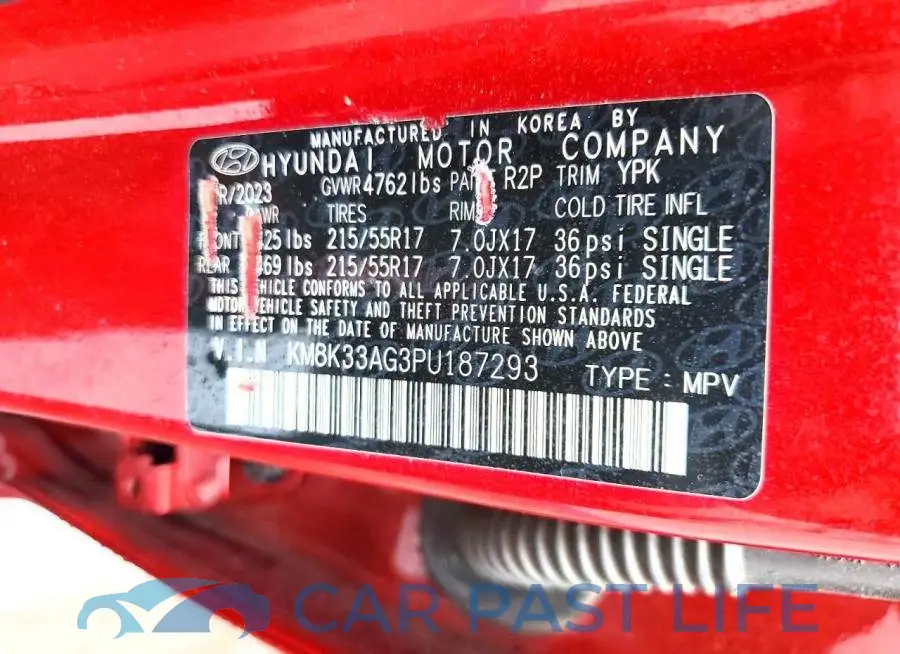 KM8K33AG3PU187293# 12