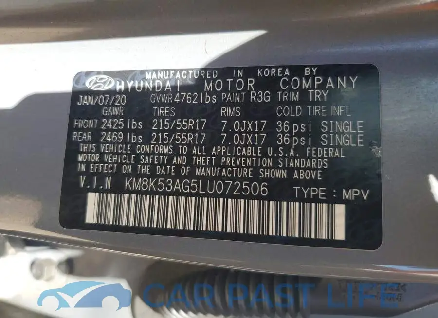 KM8K53AG5LU072506# 13