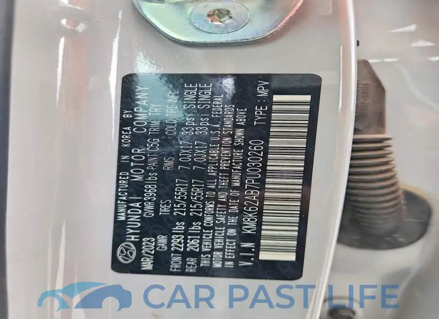 KM8K62AB7PU030260# 12
