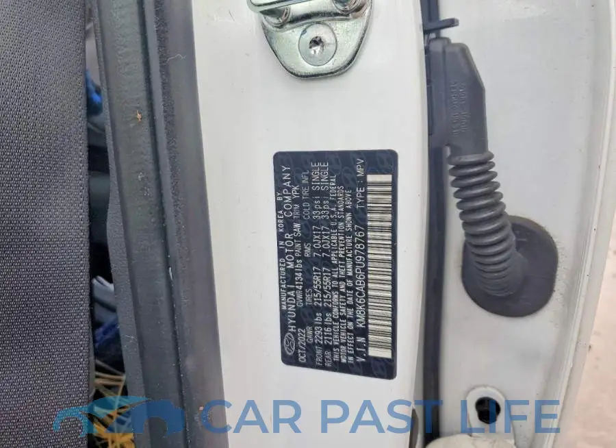 KM8K6CAB6PU978767# 13