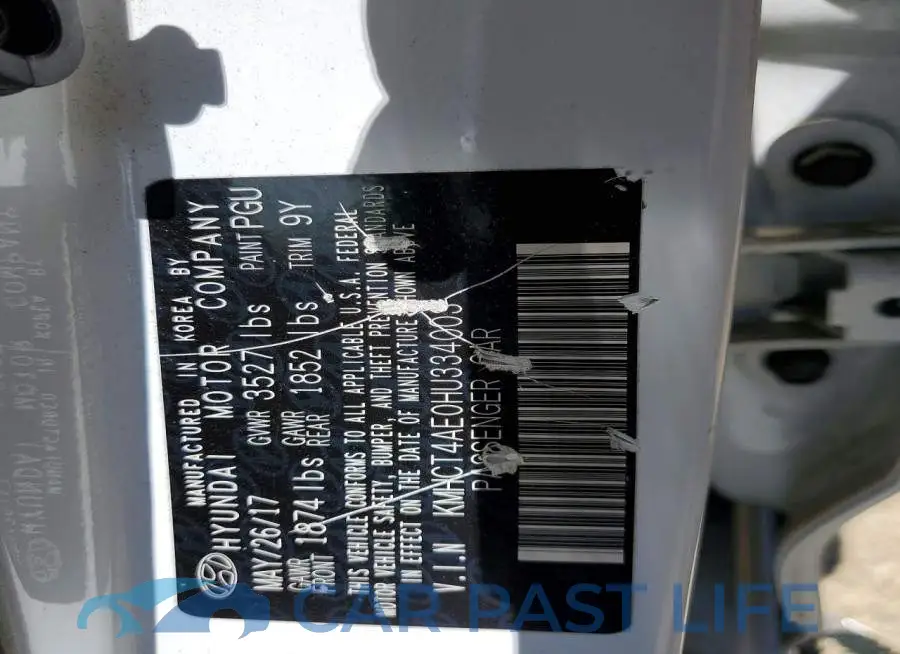 KMHCT4AE0HU334003# 12
