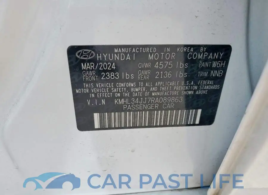 KMHL34JJ7RA089863# 12
