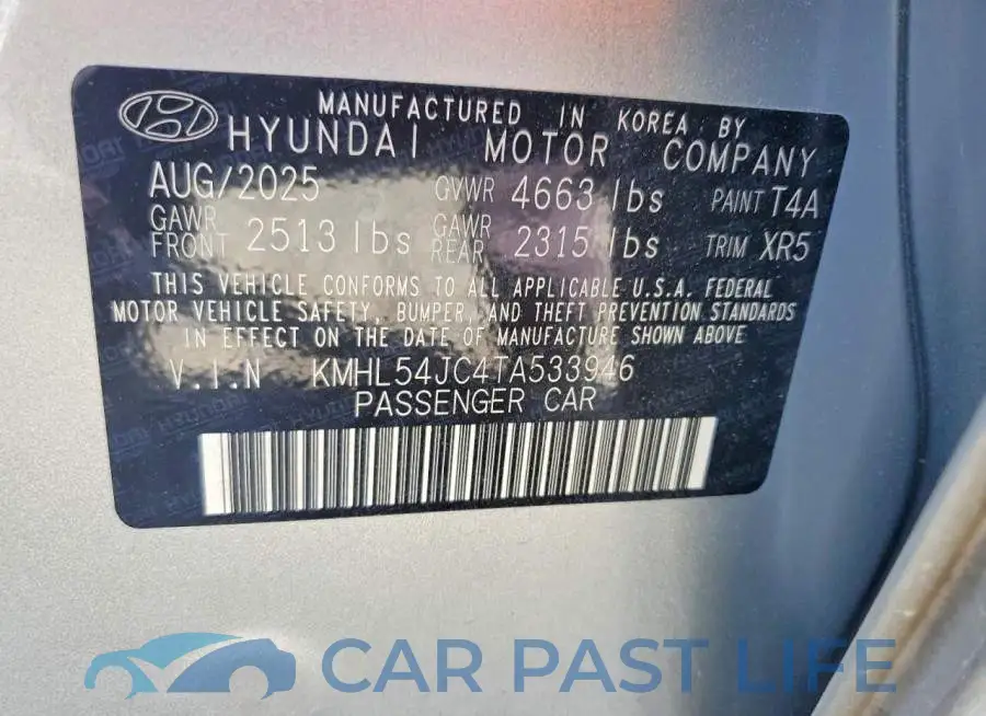 KMHL54JC4TA533946# 13