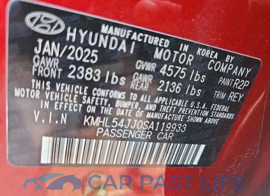 KMHL54JJ0SA119933# 12