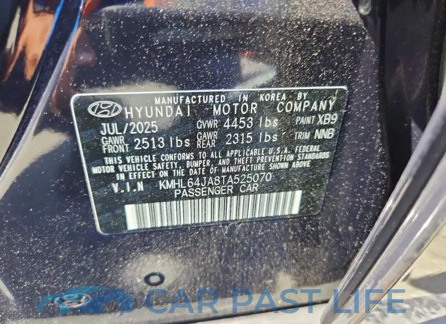 KMHL64JA8TA525070# 13
