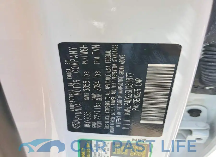 KMHLP4DG2SU031877# 12
