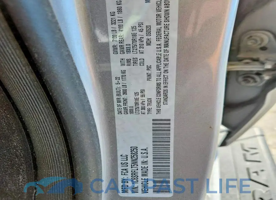 1C6SRFLT5NN258250# 12