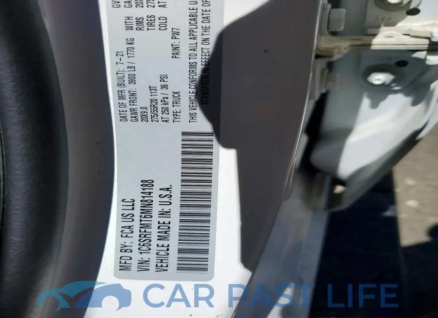 1C6SRFMT6MN814188# 12