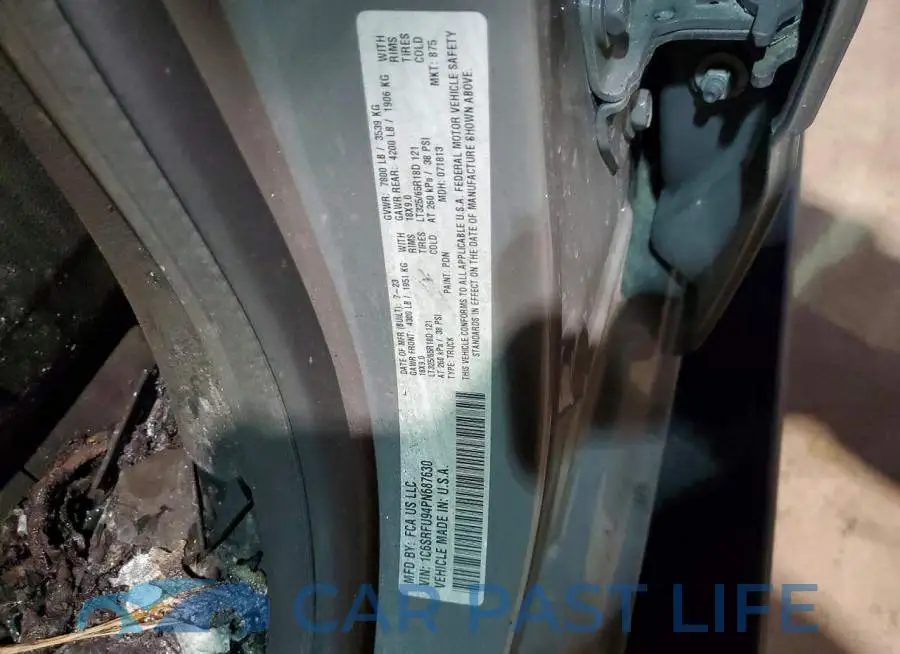 1C6SRFU94PN687630# 12