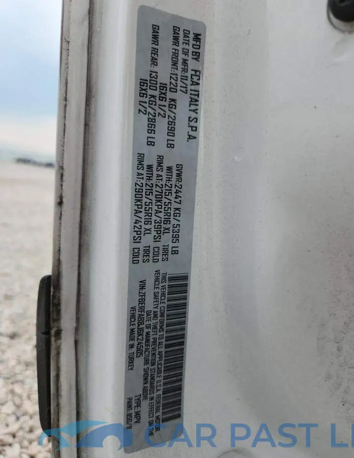 ZFBERFAB8J6K24505# 13