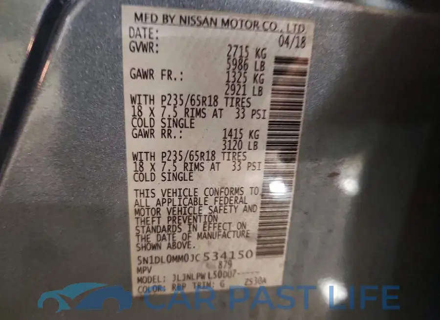 5N1DL0MM0JC534150# 13
