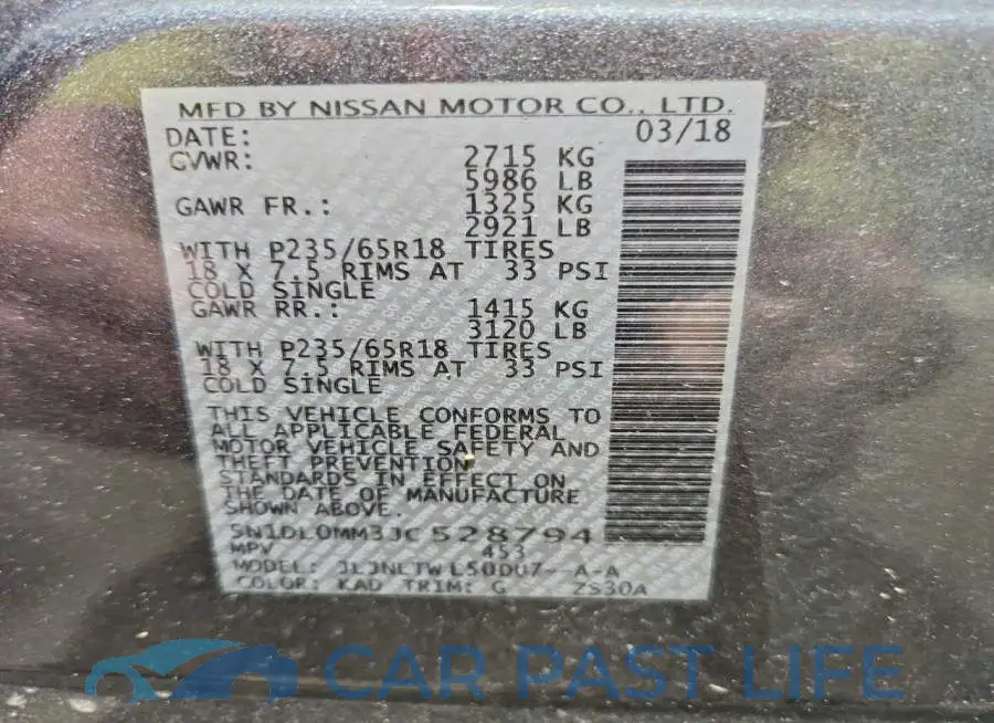 5N1DL0MM3JC528794# 13