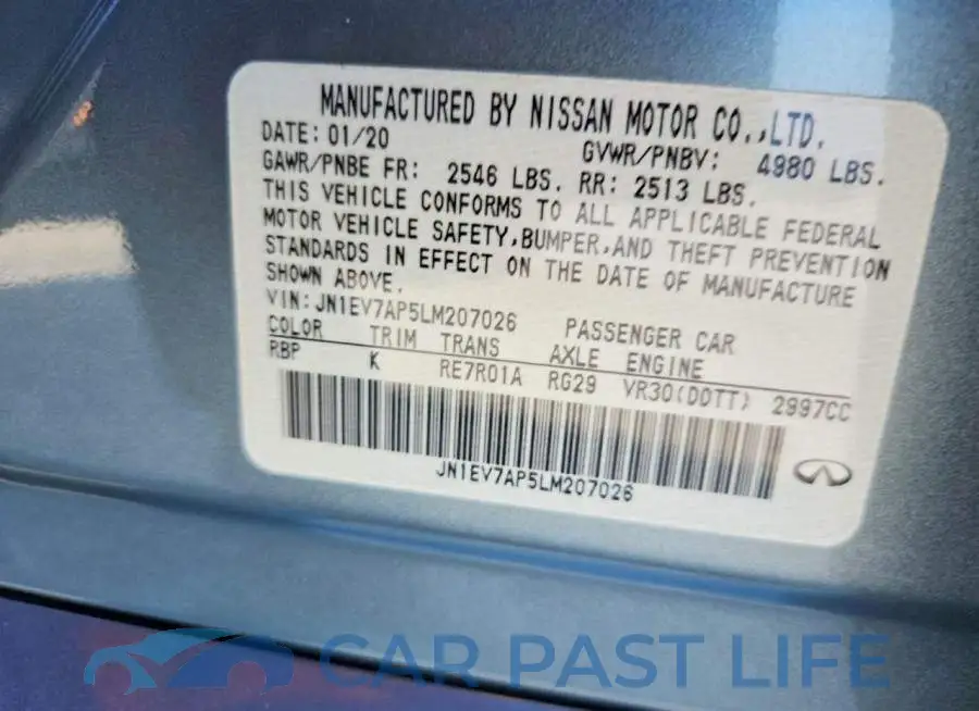 JN1EV7AP5LM207026# 12