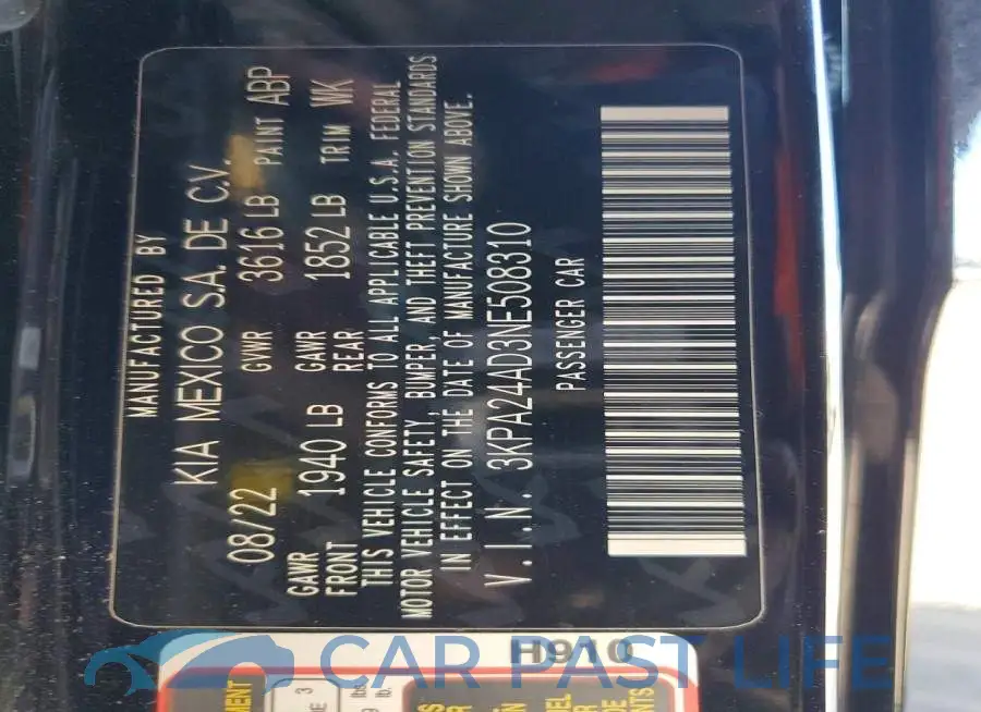 3KPA24AD3NE508310# 13