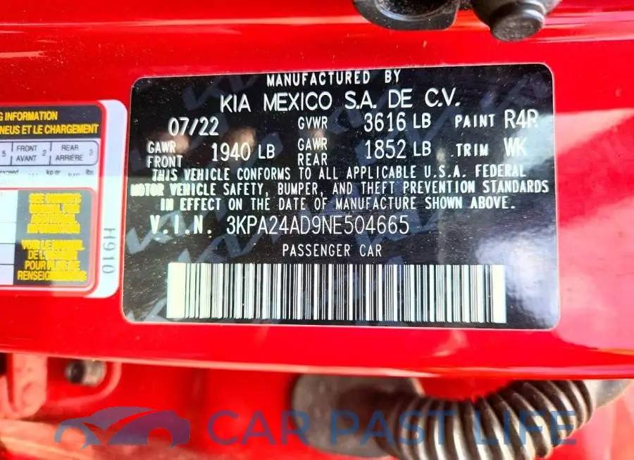 3KPA24AD9NE504665# 12