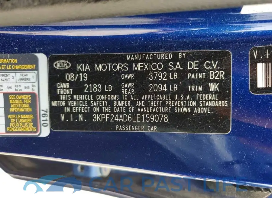 3KPF24AD6LE159078# 13