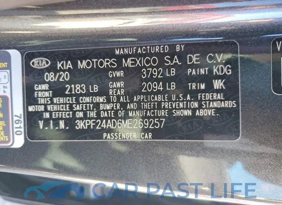 3KPF24AD6ME269257# 12