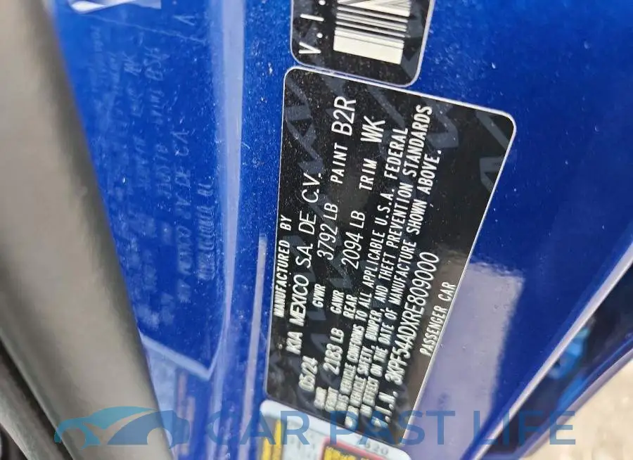 3KPF54ADXRE809000# 12